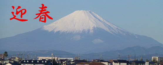 幸多き年なれと富士に祈る